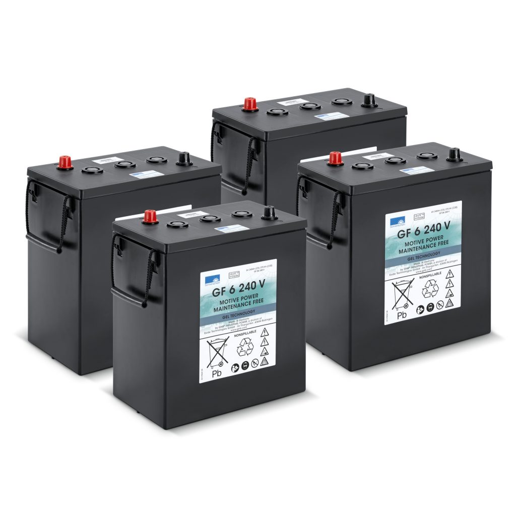 Battery kit Gel 4x 6V/240Ah, 24 V, 240 Ah, χωρίς συντήρηση